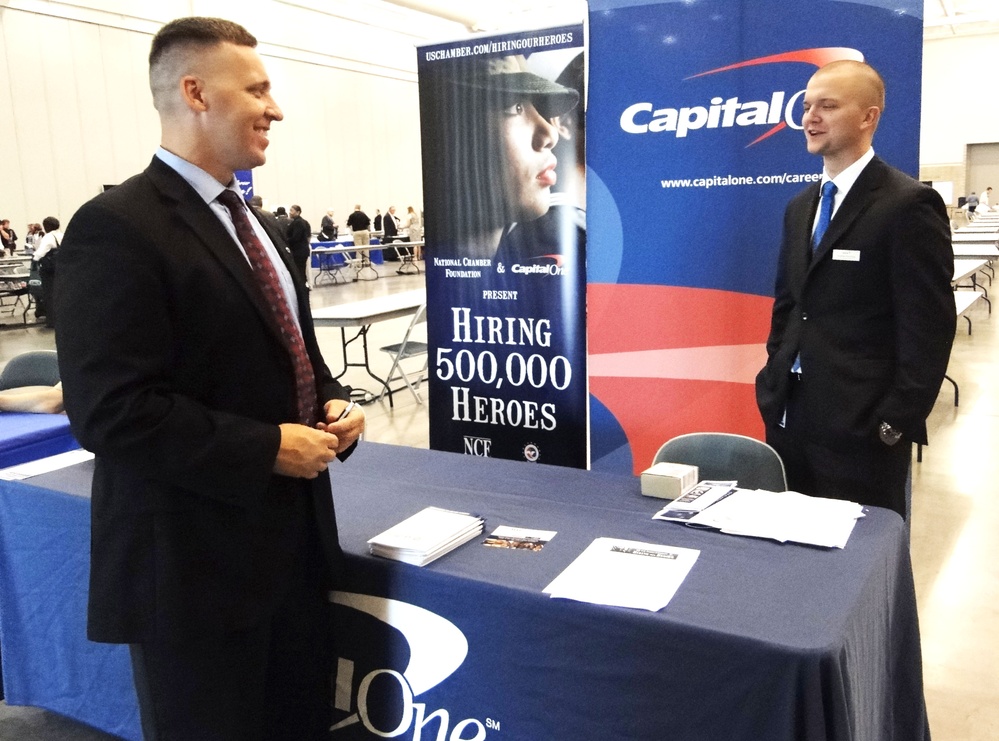 Army Veterans Seek New Opportunities at Hiring Fair