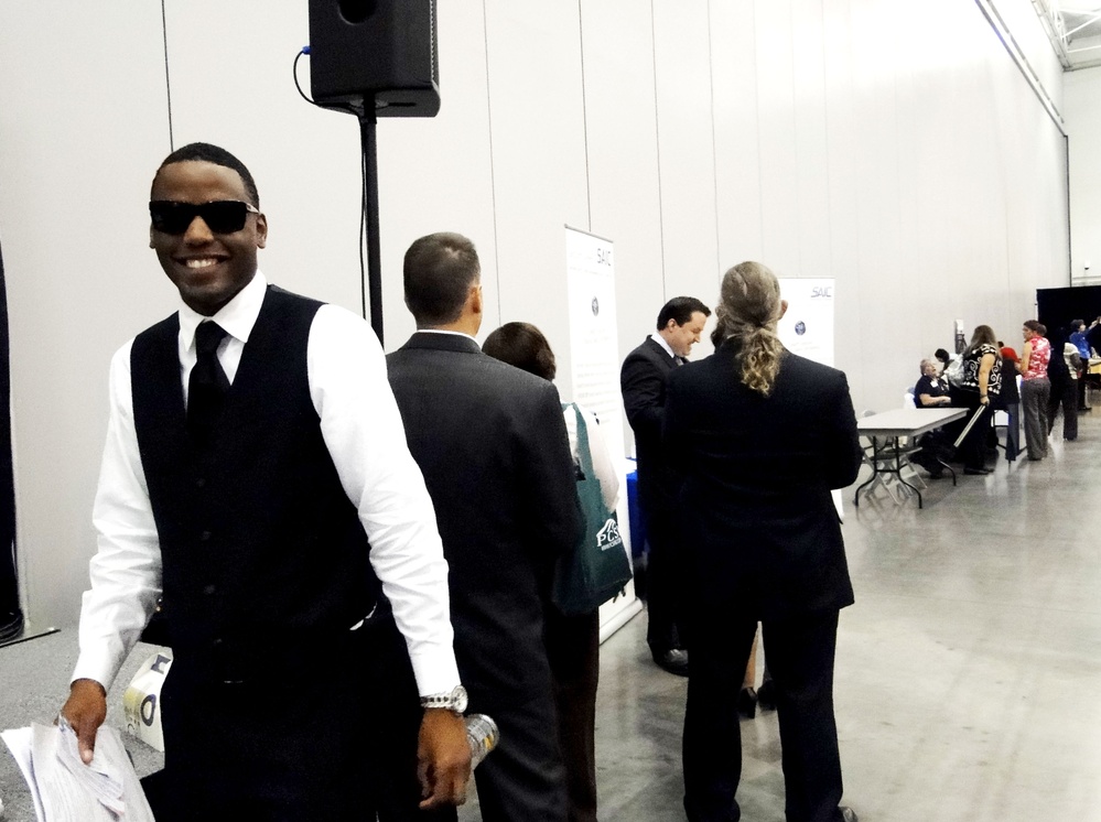 Navy Sailor Seeks New Opportunities at Job Fair