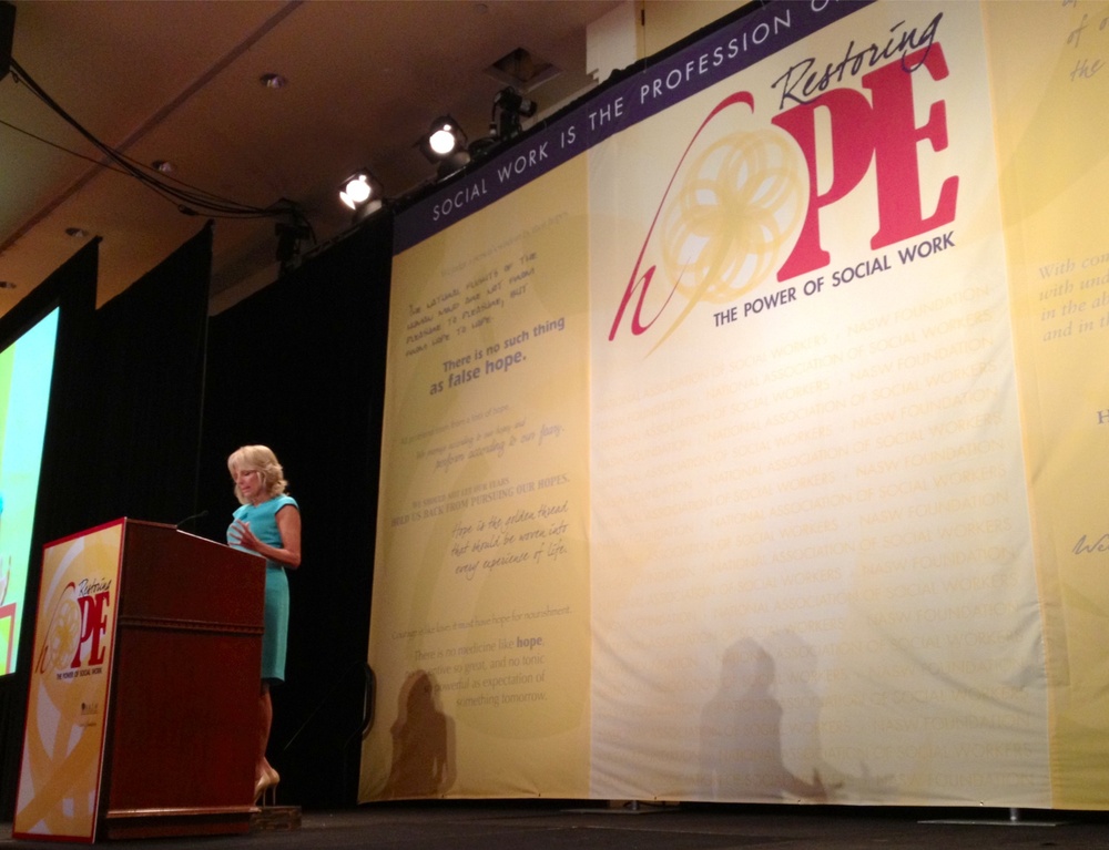 Dr. Jill Biden Announces Social Workers' Commitment to Military Families