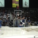 Service Members Witness Basketball Stunt at 'Hoops for Troops' Event