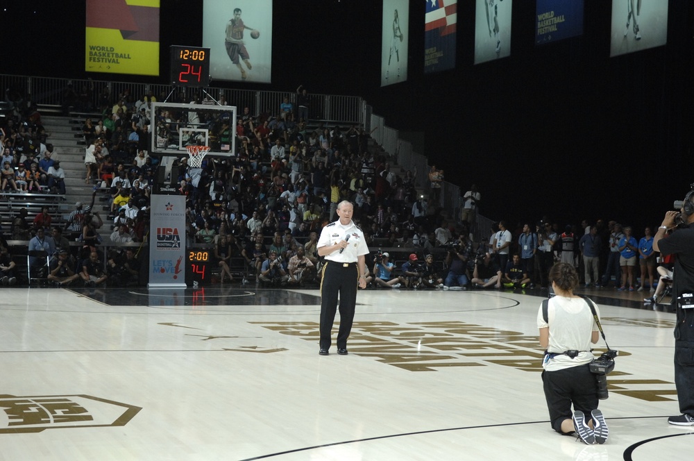 Dempsey Addresses Troops, Families and Fans at D.C. Armory