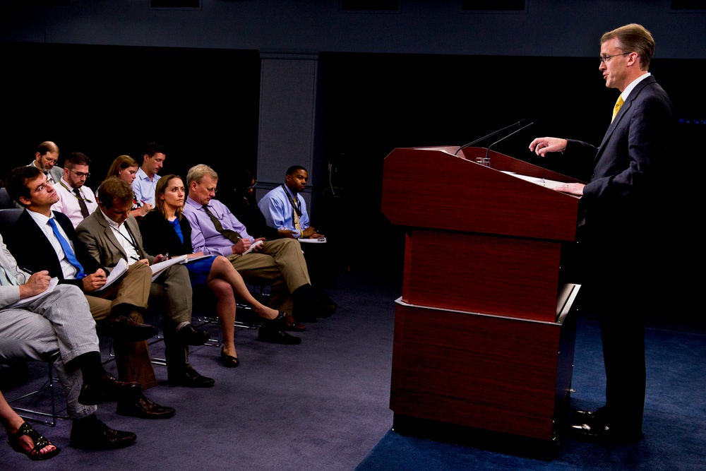 Pentagon Press Secretary Briefs Reporters on Defense Issues
