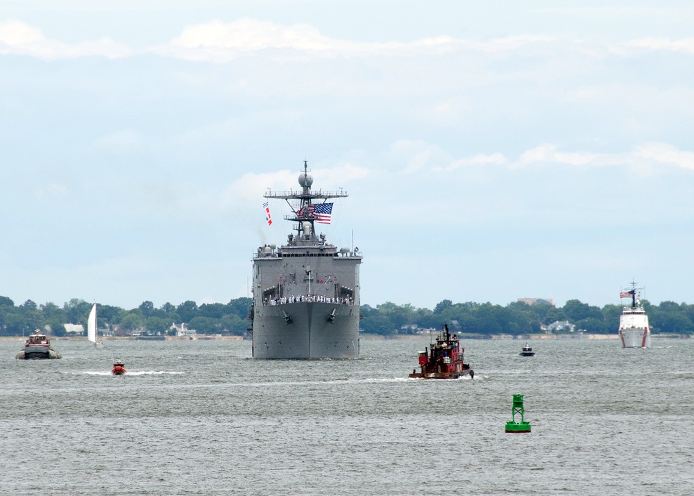 Amphibious Ship USS Fort McHenry Joins OpSail 2012 Commemorating War of 1812 Anniversary