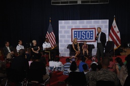 Vice President Biden Reads to Military Families at D.C. Armory