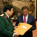 Panetta Accepts Letters from Vietnam War Service Members in Hanoi