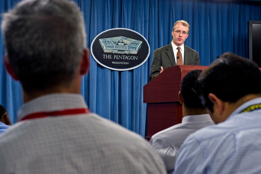 Pentagon Press Secretary Holds Briefing