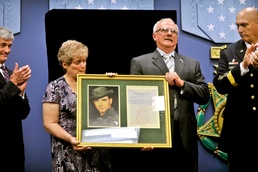 Widow and Brother of Medal of Honor Recipient Honored at Pentagon Ceremony