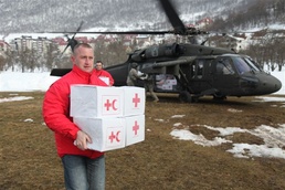 U.S. Army Delivers Medical Supplies to Montenegro in Storm Response