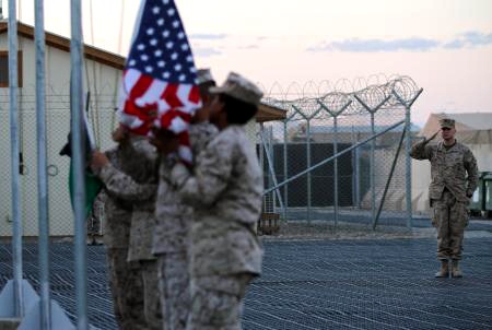 Marine Officer Sends Flag Home for Newborn Son