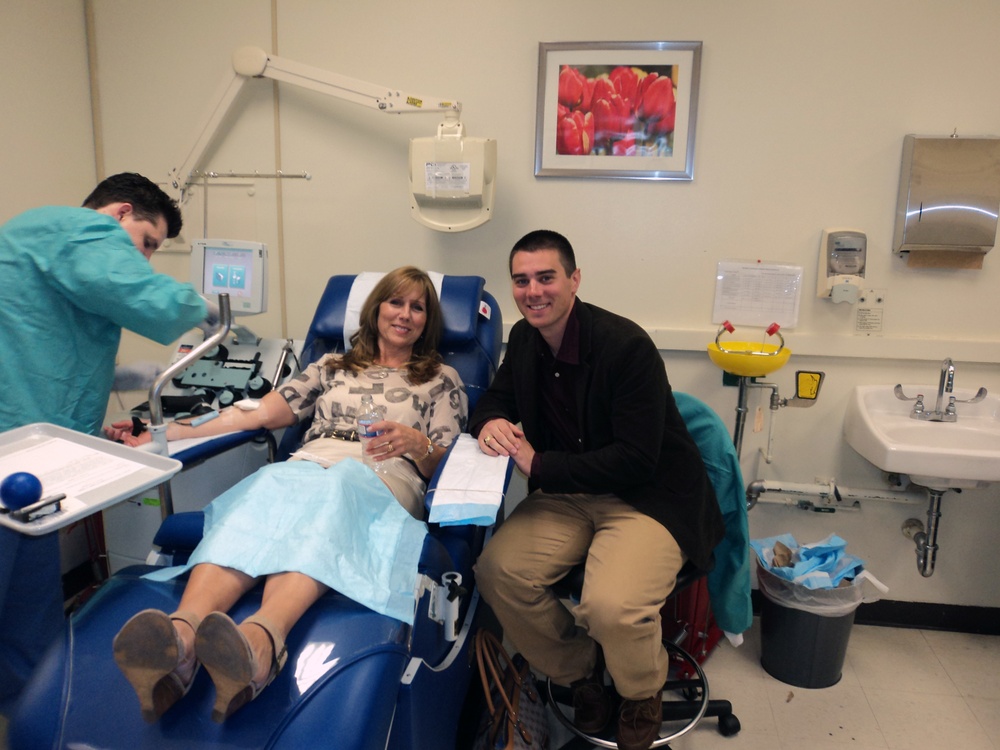Mother and Son Donate Blood, Visit Injured Soldiers at Walter Reed