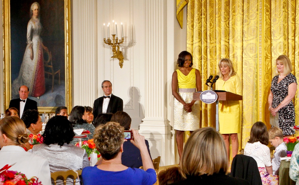First Lady, Dr. Biden Host Military Families for Mother's Day Event at White House