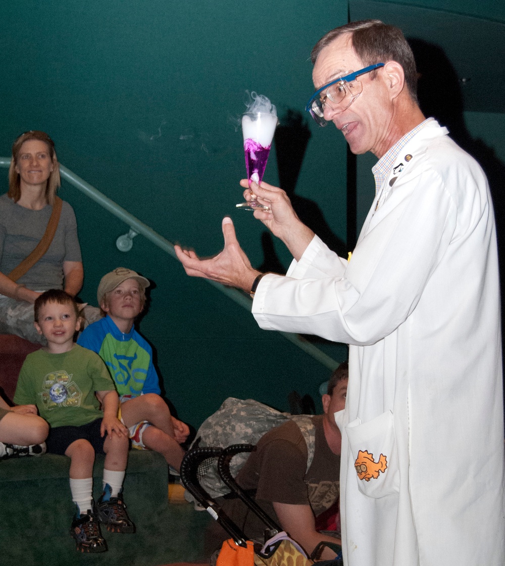 Chemistry Professor Dazzles Crowd with Magic Presentation at Colorado Nature Center