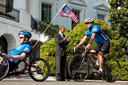 Obama Cheers on Wounded Warriors at White House Event