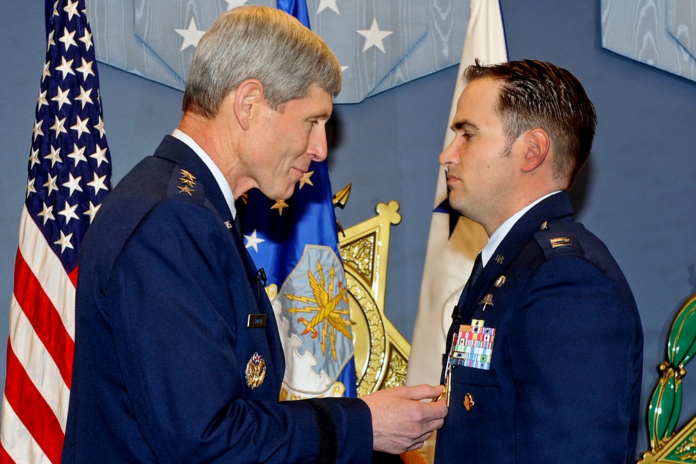 Air Force Chief Honors Capt. Crawford with Air Force Cross