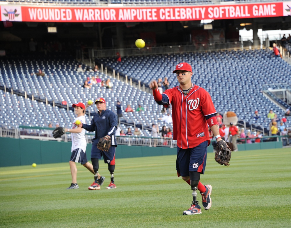 Wounded Warrior Amputee Softball Team Defeats Celebrities 17-4 in Exhibition Game