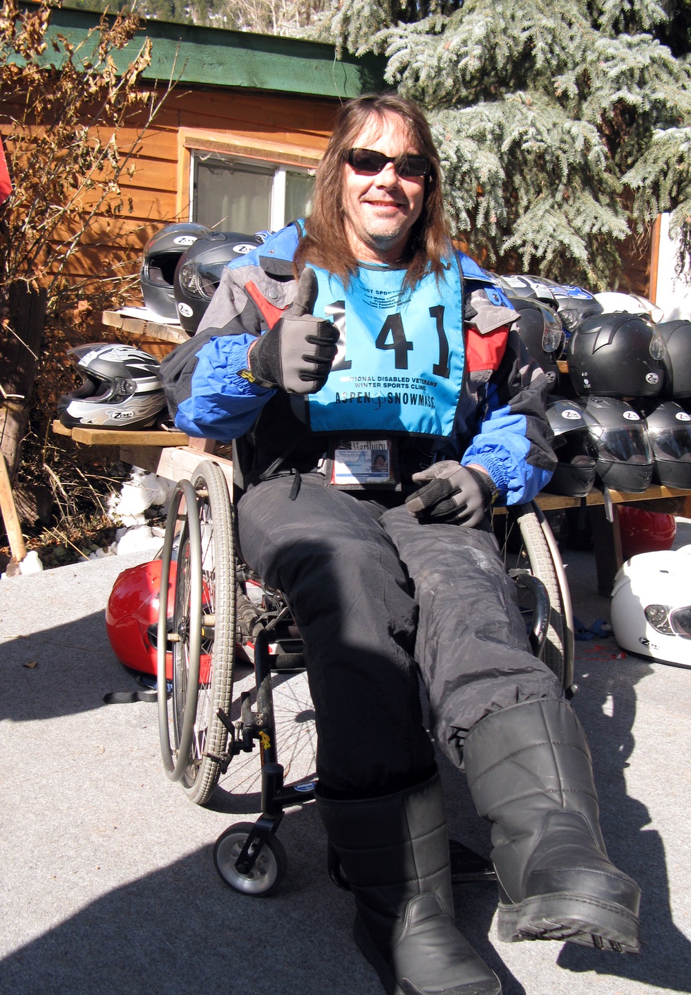 Disabled Veteran Experiences Mobility Breakthrough at Winter Sports Clinic