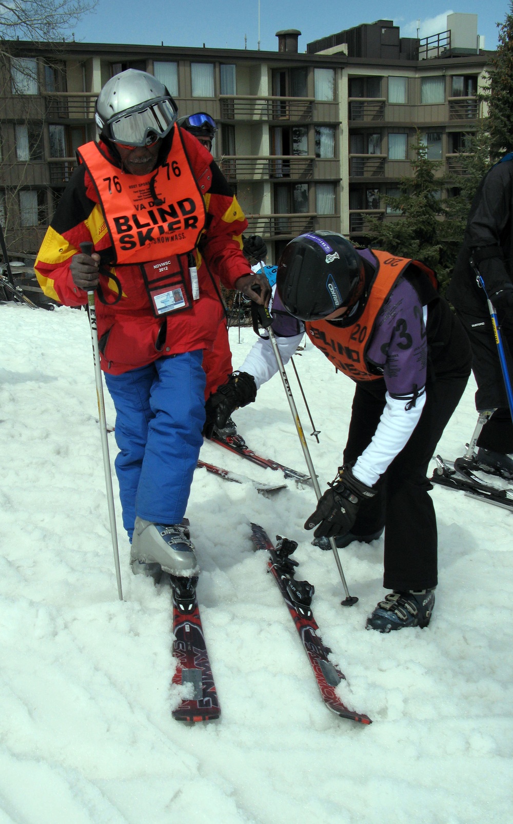 Vision-Impaired Veteran Hits the Slopes with Help from Adaptive Ski Instructor