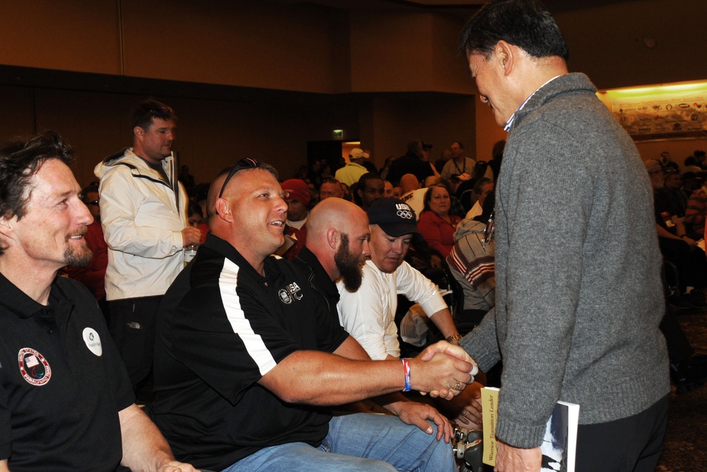 Disabled Veterans Honored at Winter Sports Clinic Opening Ceremony