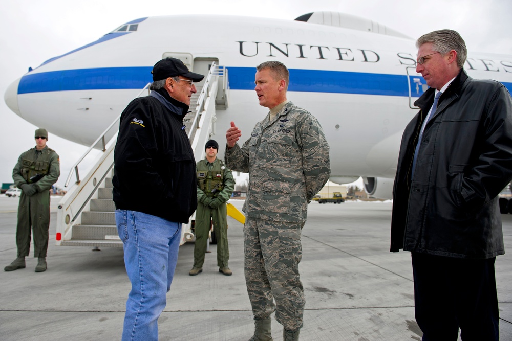 Panetta Visits Manas Air Base in Kyrgyzstan
