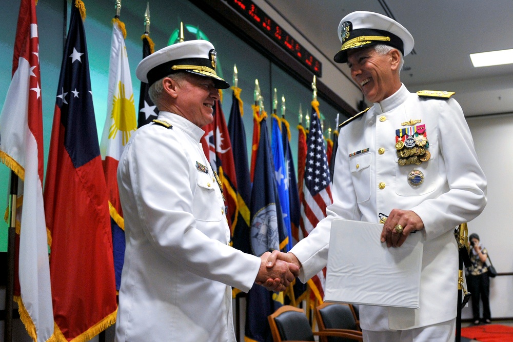 Navy Admirals Transition Leadership of U.S. Pacific Command