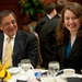 Defense Secretary Shares Laugh with Student Delegate at Youth Program