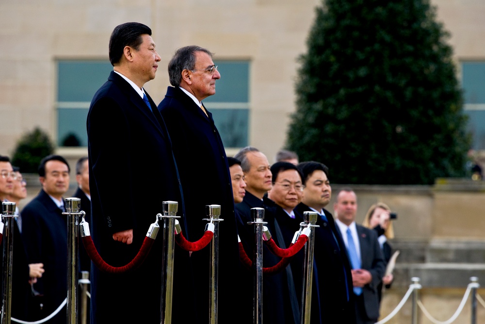 Panetta Hosts Arrival Ceremony for Chinese Vice President Xi at Pentagon