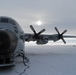 LC-130 Skibird Awaits Takeoff at McMurdo Station in Antarctica