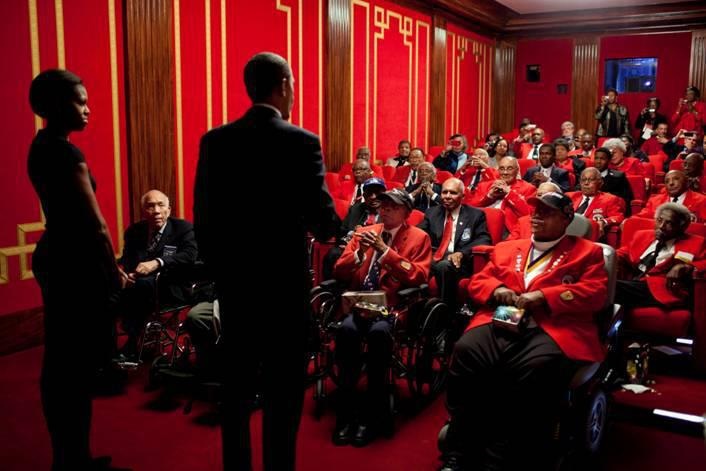 Obama Hosts Tuskegee Airmen at 'Red Tails' Screening