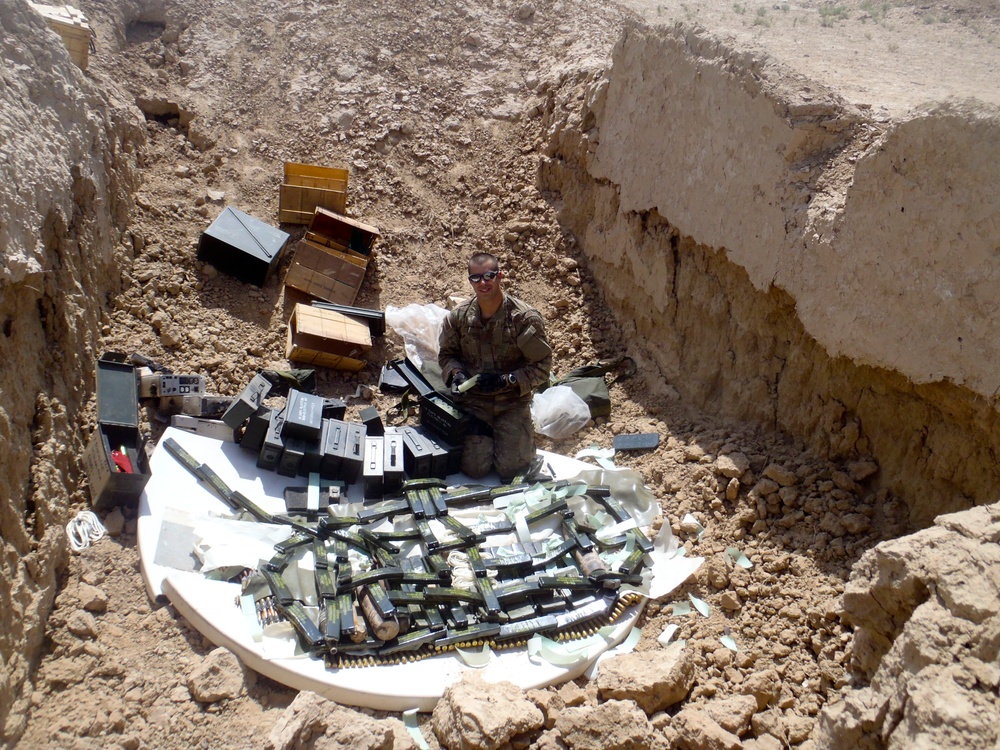 Navy EOD Unit Destroys Explosive Cache in Afghanistan