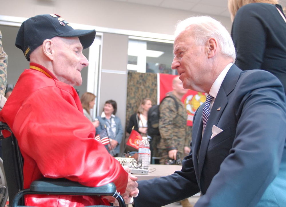 Biden Visits Wounded Warriors at Camp Pendleton