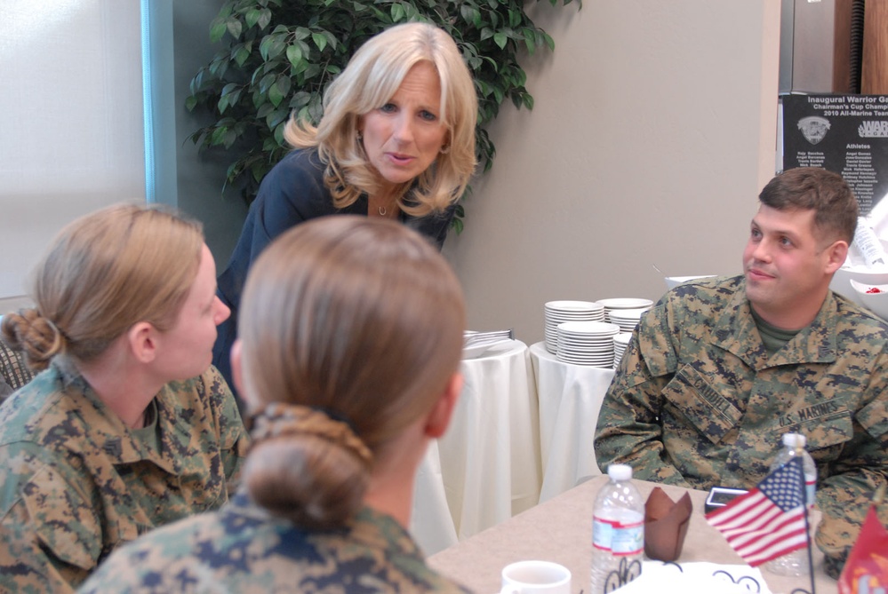 Dr. Jill Biden Visits Wounded Warriors at Camp Pendleton