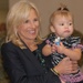 Dr. Jill Biden Comforts Gold Star Wife's Daughter During Visit to Marine Unit