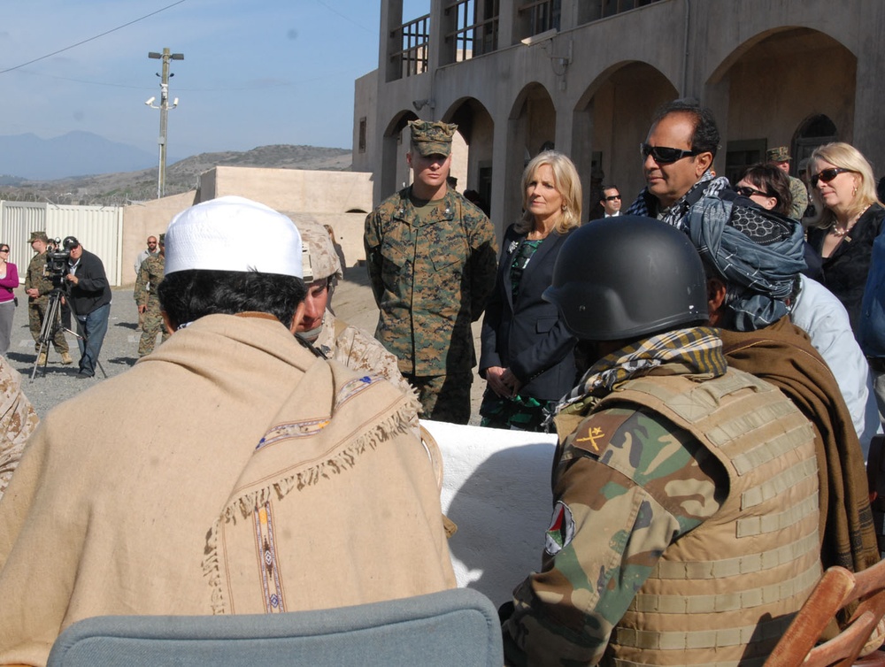 Dr. Jill Biden Observes Marine Training at Camp Pendleton