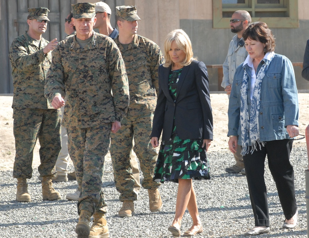 Dr. Jill Biden Visits Marine Corps Base Camp Pendleton