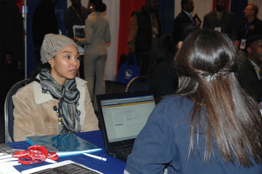 Veteran Attends VA Career Fair, Connects with Employers