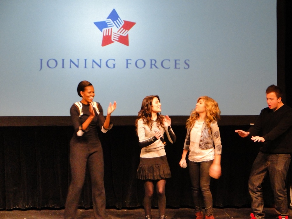 First Lady Dances with 'iCarly' Cast to Highlight Military Families
