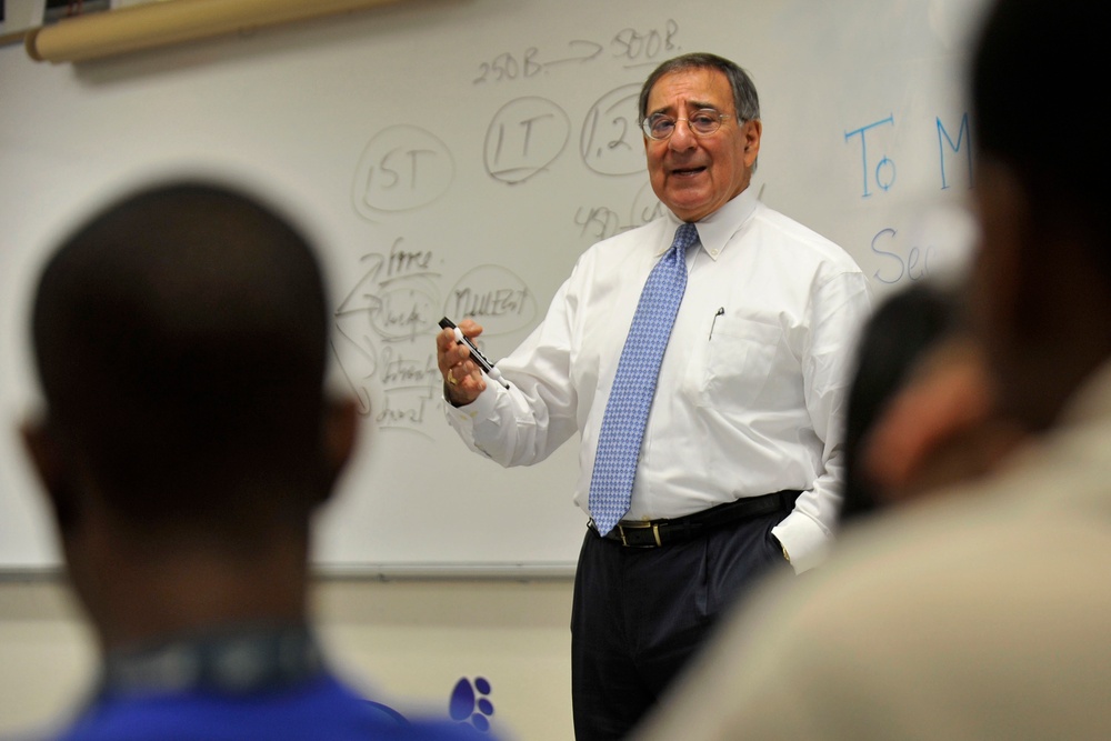 Defense Secretary Panetta Teaches History Lesson to Texas High School Students