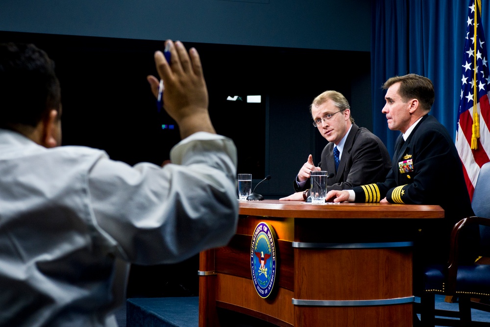 Pentagon Press Secretary Holds Briefing on Defense Issues