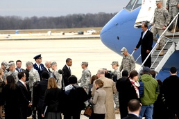 Obama Welcomes Home U.S. Troops from Iraq
