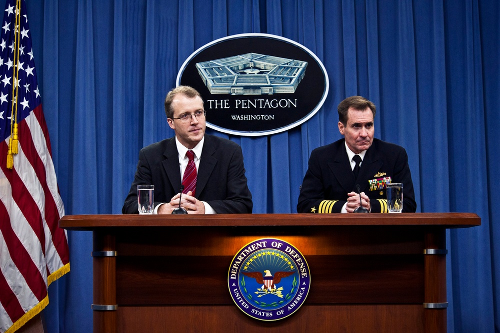 Pentagon Officials Brief Reporters on Defense Matters