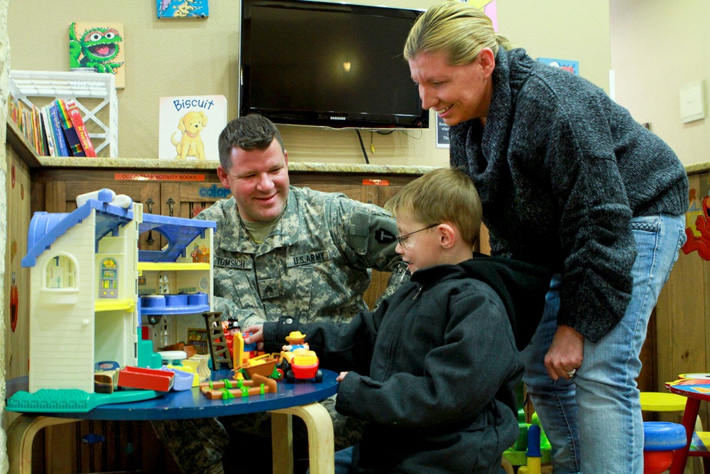 Soldier and Family Find Support at Warrior Center