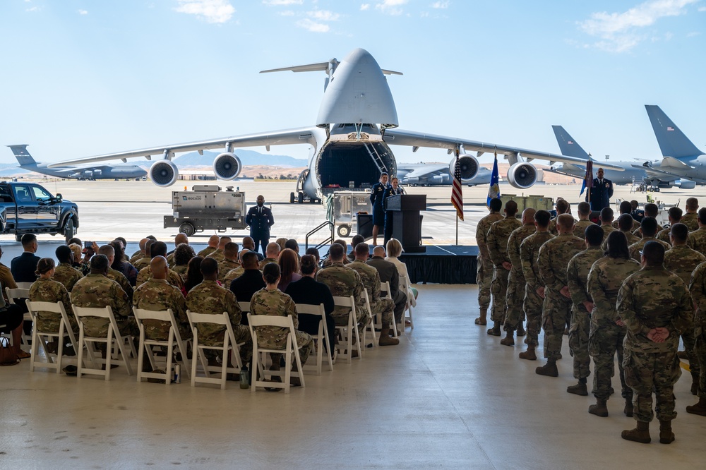 60th MXS change of command ceremony