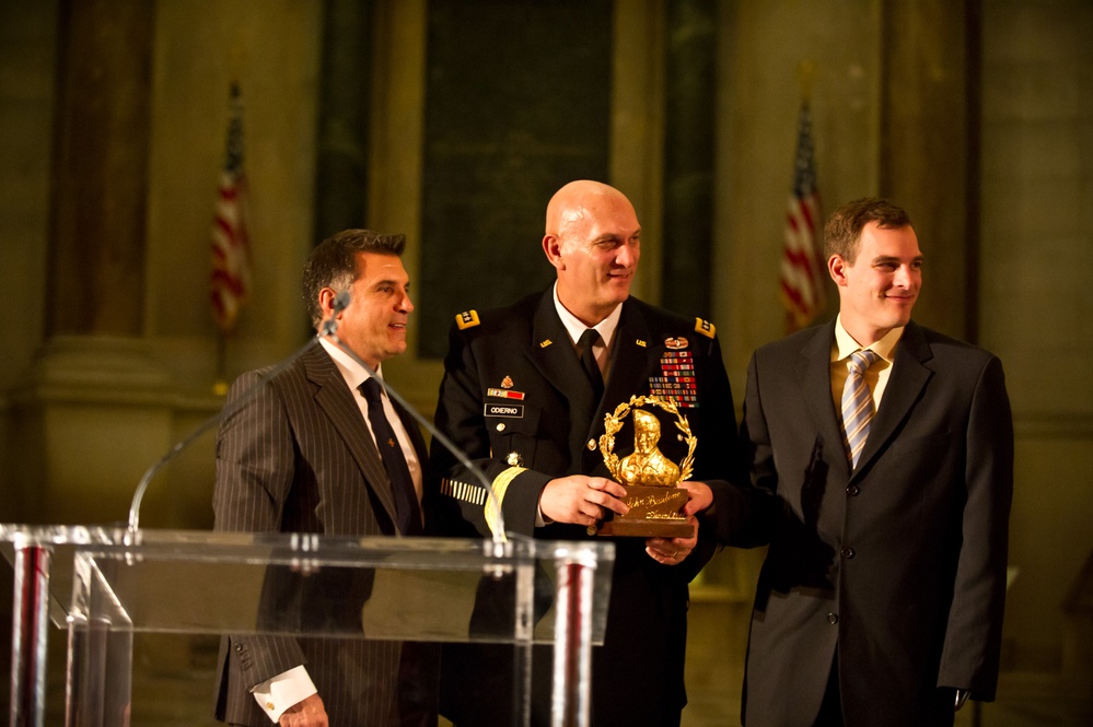 Army Chief, Son Honored for Distinguished Military Service