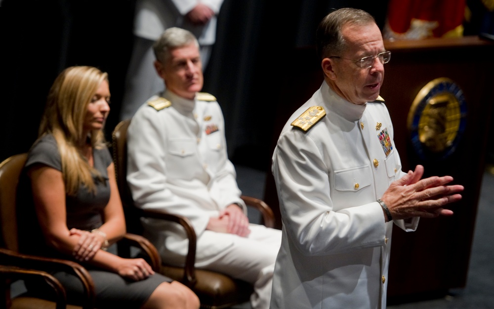 Navy Admiral Honors Lt. Toner's Wife with Silver Star