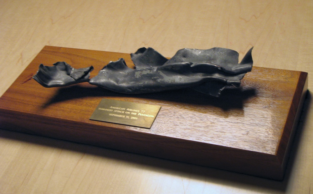 Rumsfeld's Twisted Metal Memento Serves as Reminder of 9/11 Attacks