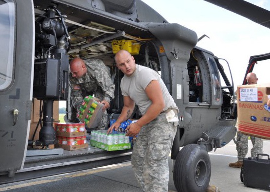 National Guard Troops Assist Hurricane Irene Relief Efforts in New York