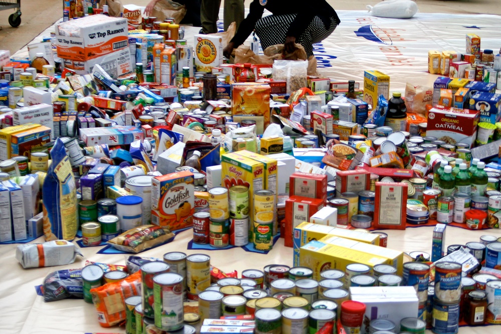 Donated Food Covers Map of Mid-Atlantic Region in Feds Feed Families Competition
