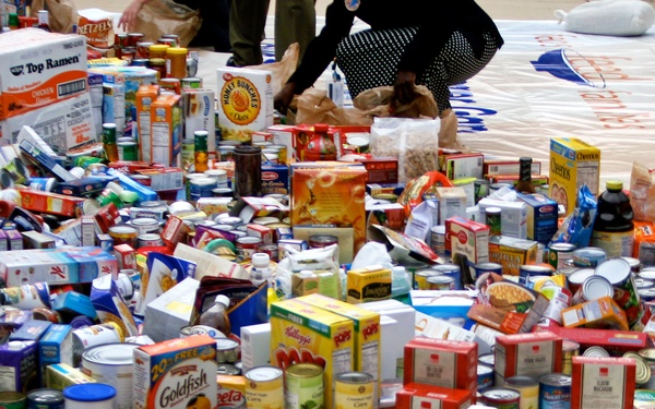 Donated Food Covers Map of Mid-Atlantic Region in Feds Feed Families Competition