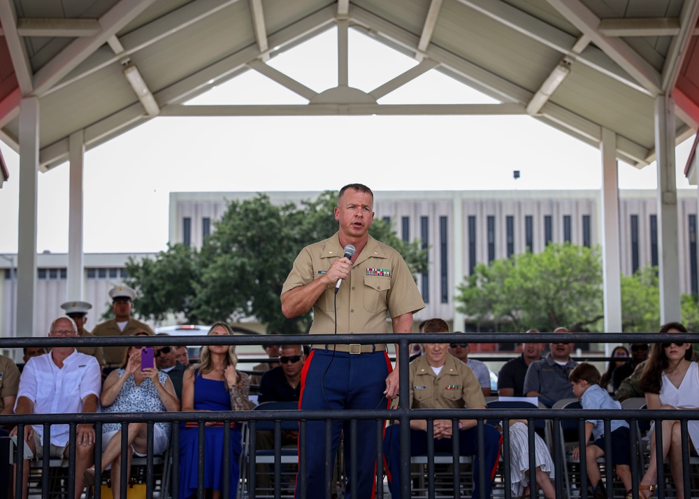 Recruiting Station San Antonio Change of Command Ceremony