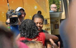 First Lady Michelle Obama Honors Navy Veteran on 'Extreme Makeover: Home Edition'